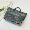 Women's PVC Tote Bag Floral Print Waterproof Fashion Shopping Bag