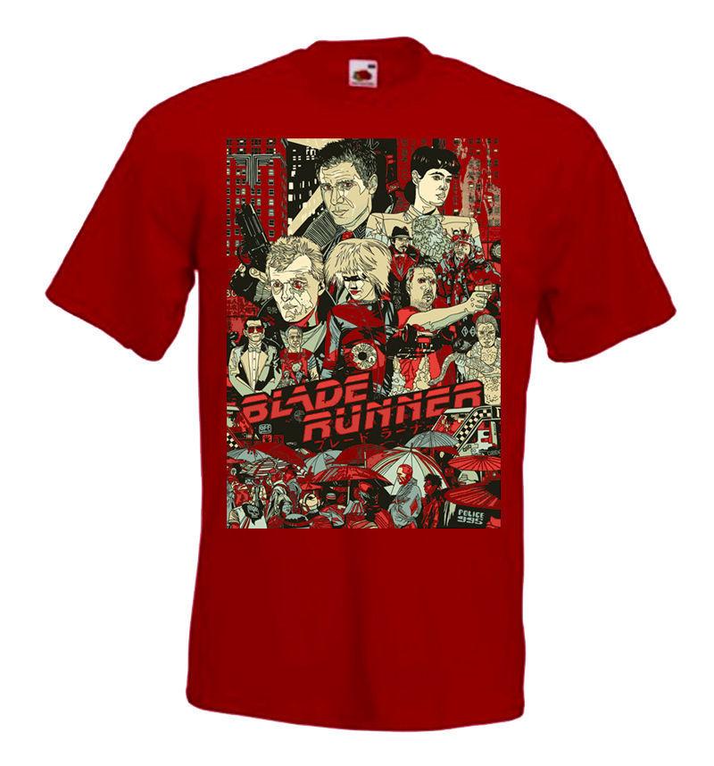 26 BLADE RUNNER Movie Poster T shirt Black brick .Natural all sizes Harrison Ford Unisex T-Shirt XL