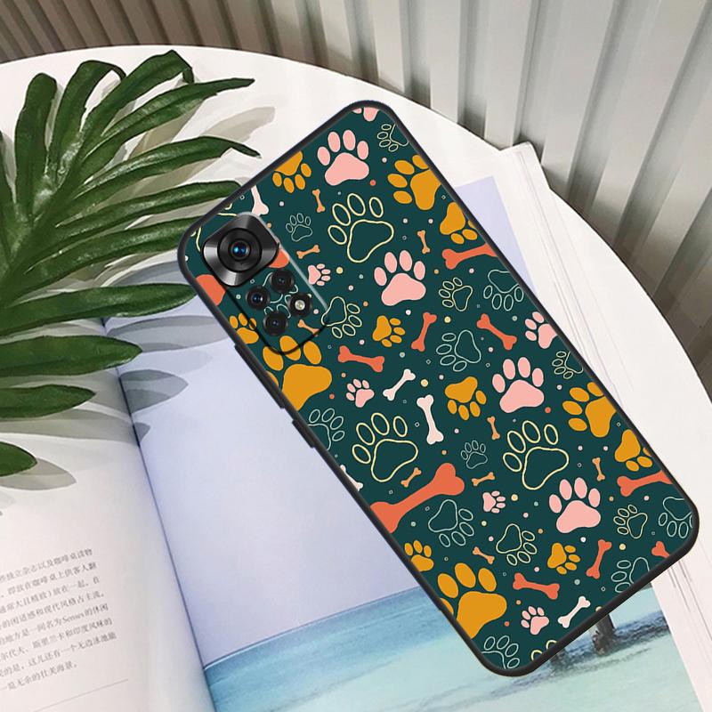 Dog Paw Case For Xiaomi Redmi Note 9 8 10 11 12 Pro Note 11S 10S 9S Redmi 12C 9C 10A 10C Back Cover