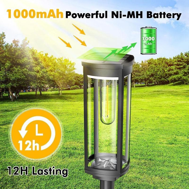 2/4pcs Solar Hourglass Lawn Lamp IP65 Waterproof Garden Light Flashing LED Landscape Light for Outdoor Garden Landscape Patio 12