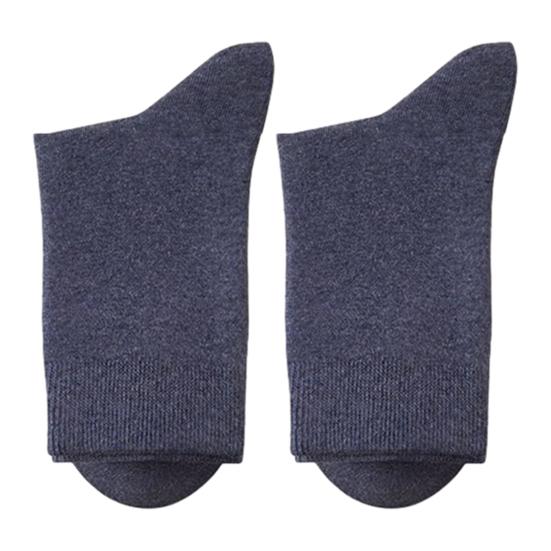 Winter Warm Dress Socks Men Crew Socks, Solid Color Casual Soft Non Binding Breathable Sweat Wicking Mid-calf for Autumn And Daily Wear Business