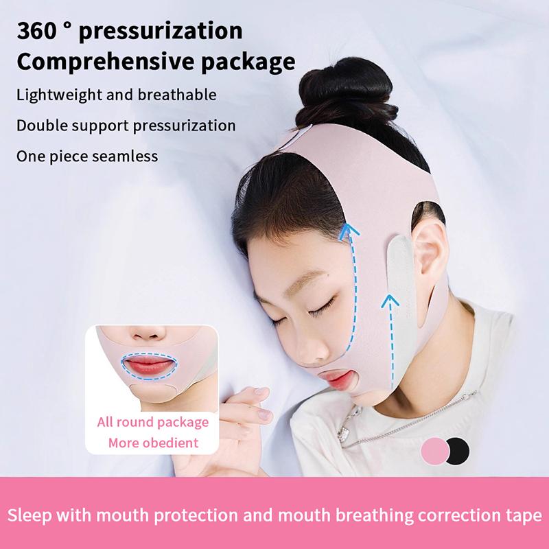 Anti-Schnarch-Gürtel mit Kinnriemen und Mundschutz zur Korrektur der Mundatmung für besseren Schlaf – ein Geschenk für Männer und Frauen