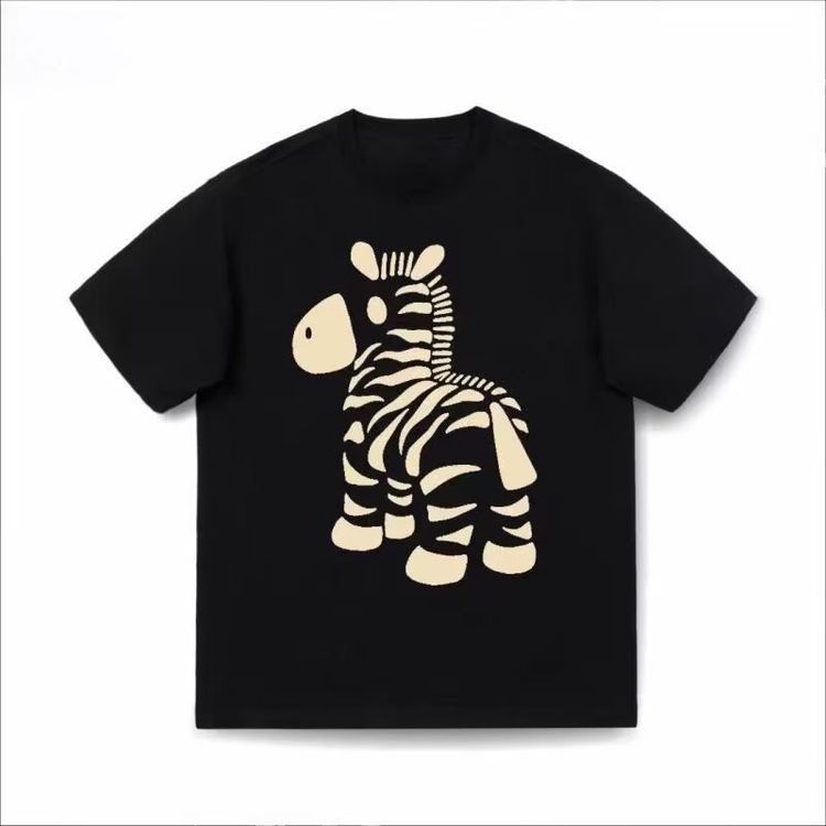 Youth Unisex And Unisex Heavy Short Sleeved TShirt American Style Handsome Summer Casual Loose Top Trendy Streetwear White Black