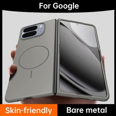 Slim Bezel-less Skin Feel Thin Magnetic Ring Case For Google Pixel 10 Pro Fold Pixel9 Pro Fold Pixel Fold Camera Protect Cover