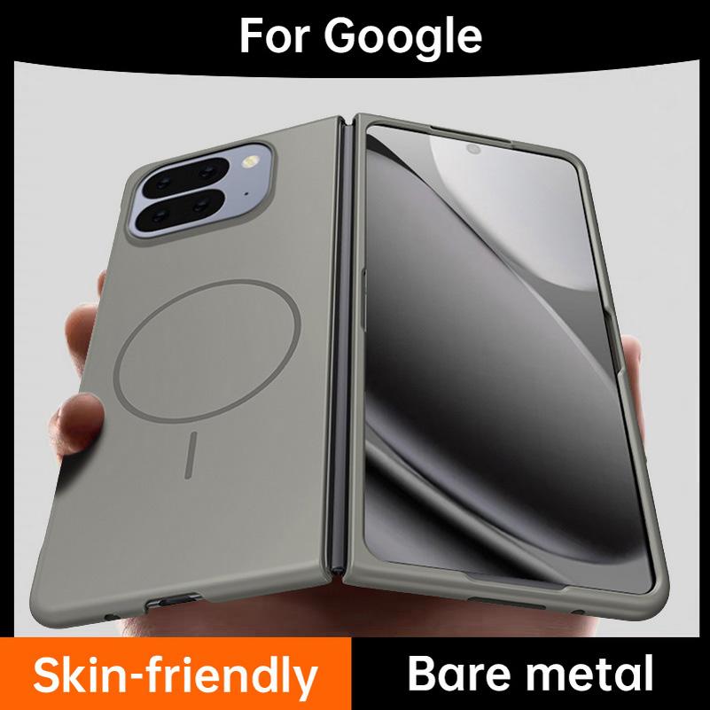 

Slim Bezel-less Skin Feel Thin Magnetic Ring Case For Google Pixel 10 Pro Fold pixel9 pro fold pixel fold Camera Protect Cover Google Pixel 10 Pro Fold