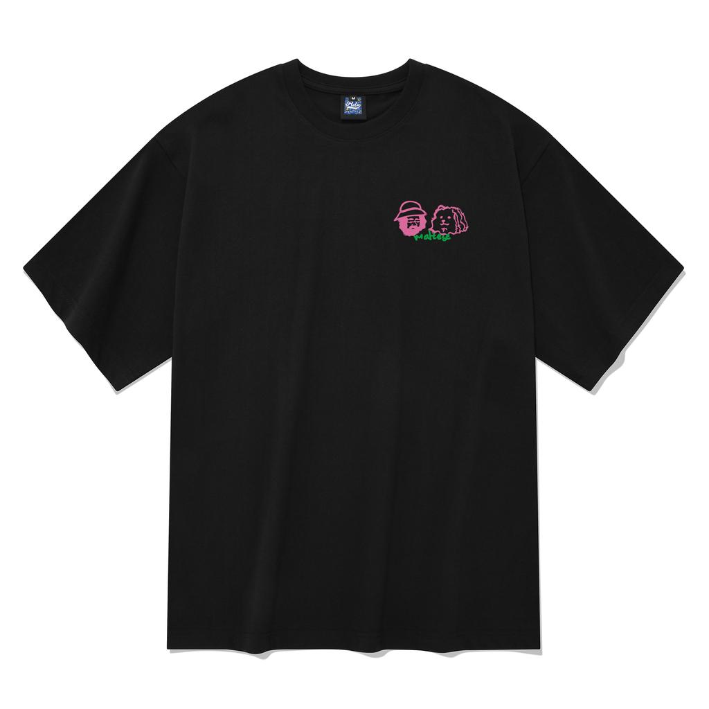 RADINEO Best Friends Short Sleeve T-Shirt Black