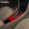 Real Soft Carbon Fiber for Mercedes Benz C Class W203 2005 2006 2007 Car Gear Shift Panel Sticker Trim Interior Accessories