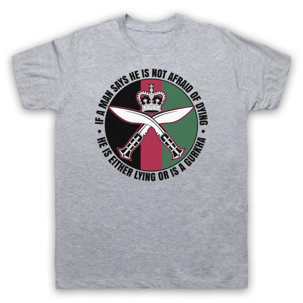 

Gurkha Regiment Sam Manekshaw Army Soldier Quote Mens And Womens T-Shirt 4XL