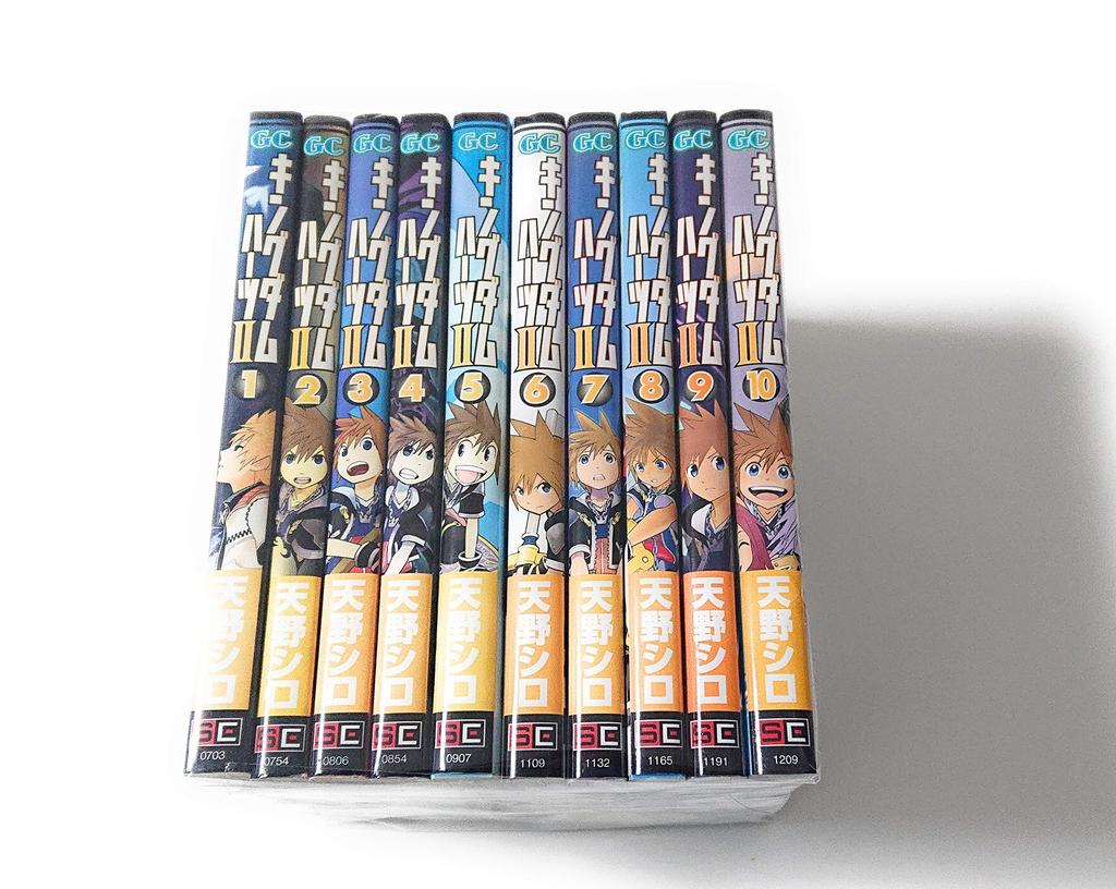 Kingdom Hearts II Comic Complete Set of 10 Volumes (Gangan Comics)