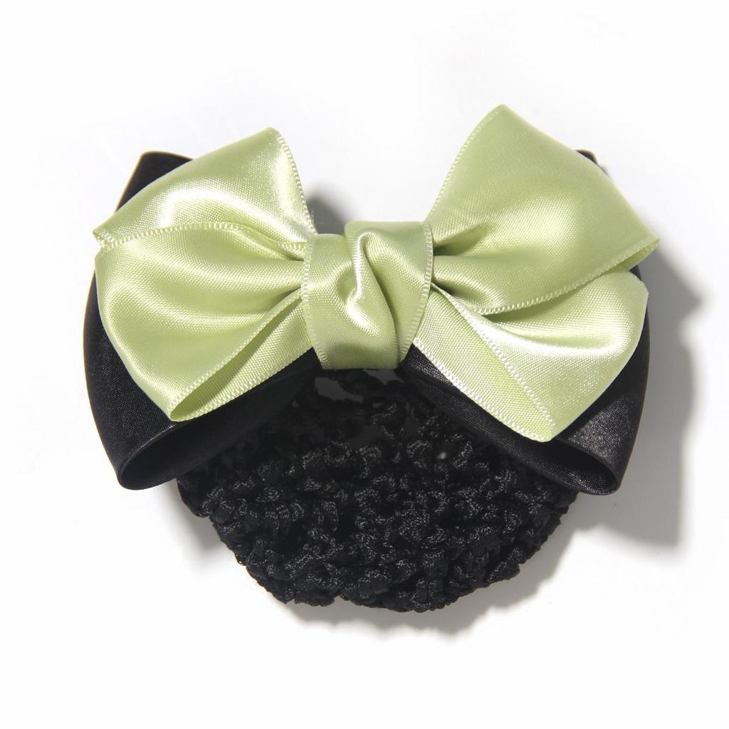 Professional Two-Color Bow Hair Clip for Flight Attendants, Receptionists, and Salespersons