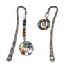 New ModelsAntique Copper Metal Bookmark Beading Bookmarks With Handmade(mixed 2pcs)