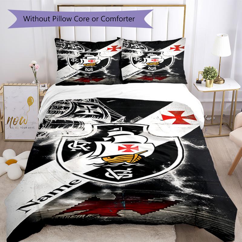 Club Logo Customize Your Name Bedding Set Breathable Duvet Cover with Pillowcases Home Decoration Birthday Gift