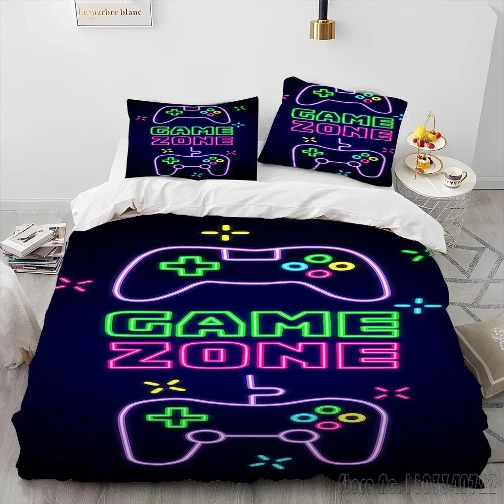 

Cartoon Gamer Game Controller Comforter Duvet Cover Set HD Comforter Cover for Kids Bedding Sets Bedclothes Bedroom Decor Baby 120x150cm