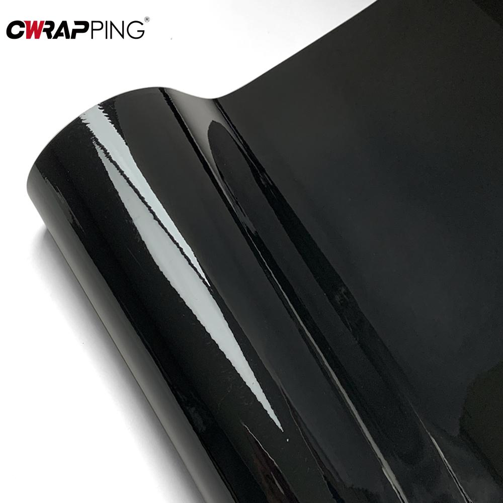 Car Film Covering Glossy Black Big Size Wrap Vinyl Auto Styling Motorcycles Motorcycle Accessories Sticker Adhesive Automotive