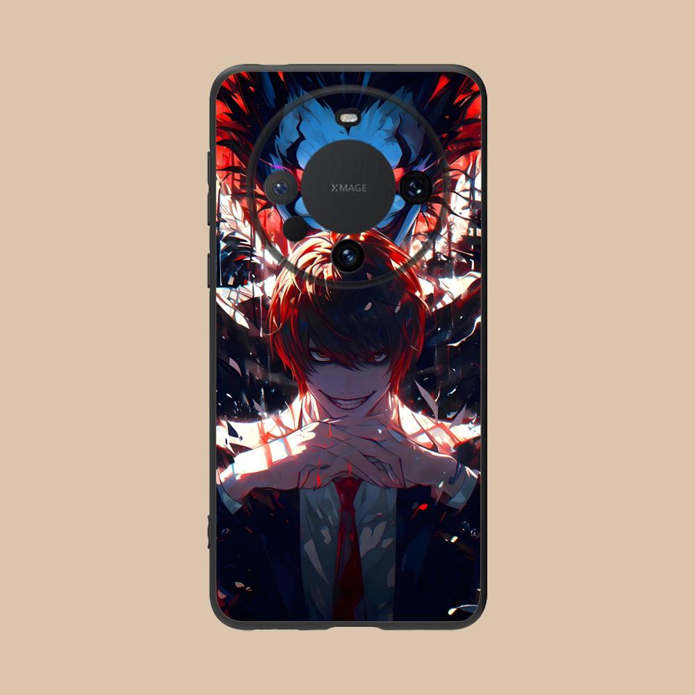 Death Note Kira Light Mobile Phone Case for Huawei Mate 60 50 40 30 20 10 Pro Plus Lite E 5G Colorful Printing Cover Smartphone