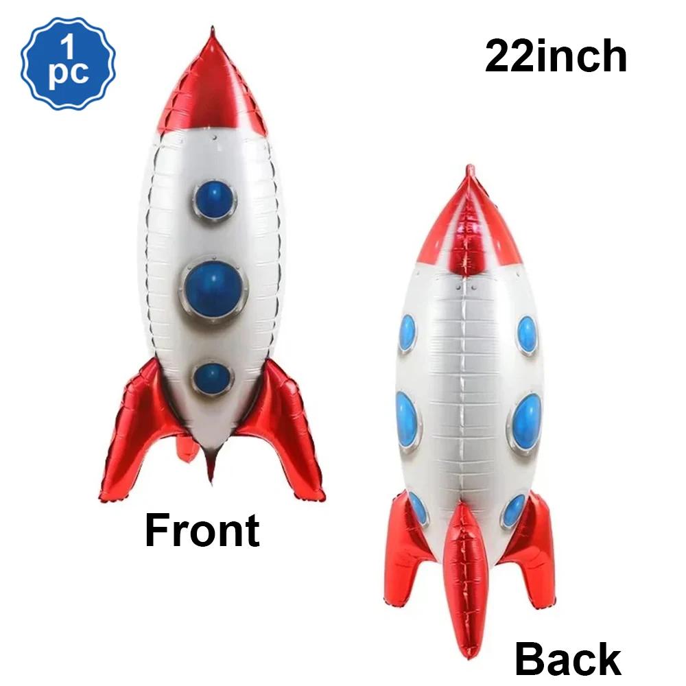 Solar System Outer Space Birthday 22in Planets Stand Astronaut Rocket Earth Balloons for Kids Starry Galaxy Party Decor Supplies