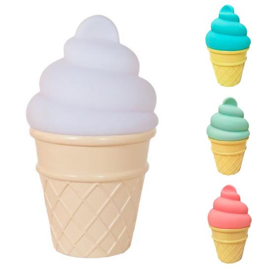 Novelty Ice Cream Shaped LED Desk Table Night Light Bedroom Home Decor Lamp Gift