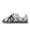 VL COURT 2.0 Da Vinci, Black Cat Low Top Skateboard Shoes Unisex Gray Brown HQ1802(TeamM-)