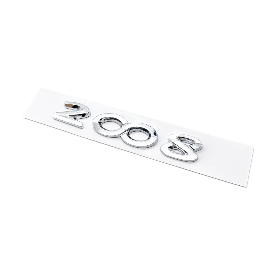 2026 Hot Car Sticker New Car Exterior Decoration Badge Stickers ABS 3D Chrome Black Letters Nameplate Emblem For Peugeot 2008 30