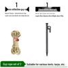 Heavy-Duty Steel Ground Stakes for Camping, Tent, Snow, Beach, Canopy, and Grass