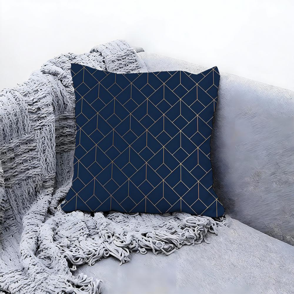 Trendy Creative Print 2 Design Cushion Cover Premium Comfort Reversible Pillow Cove In One Design For Any Room & Car Interior
