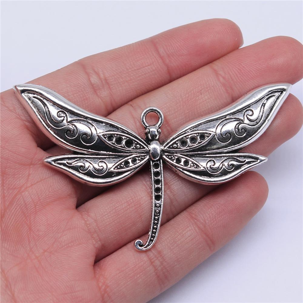 1pcs Charms Dragonfly DIY Jewelry Findings For Jewelry Making Accessories Antique Silver Color Big Dragonfly Charms
