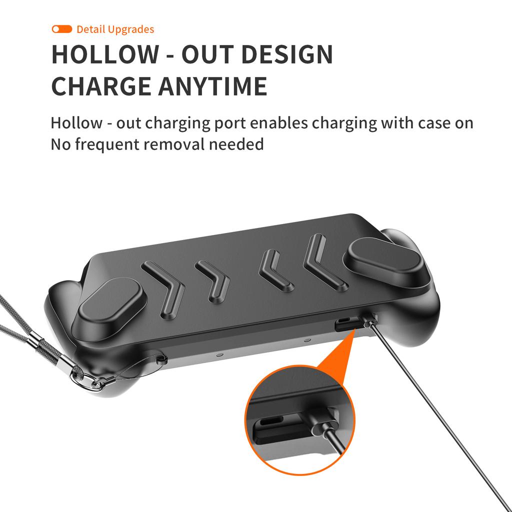 TPU Protector Case Shell for ROG XBOX Ally/ X with Top Cover Adjustable Stand TPU Handheld Protective Case Gaming Accessories