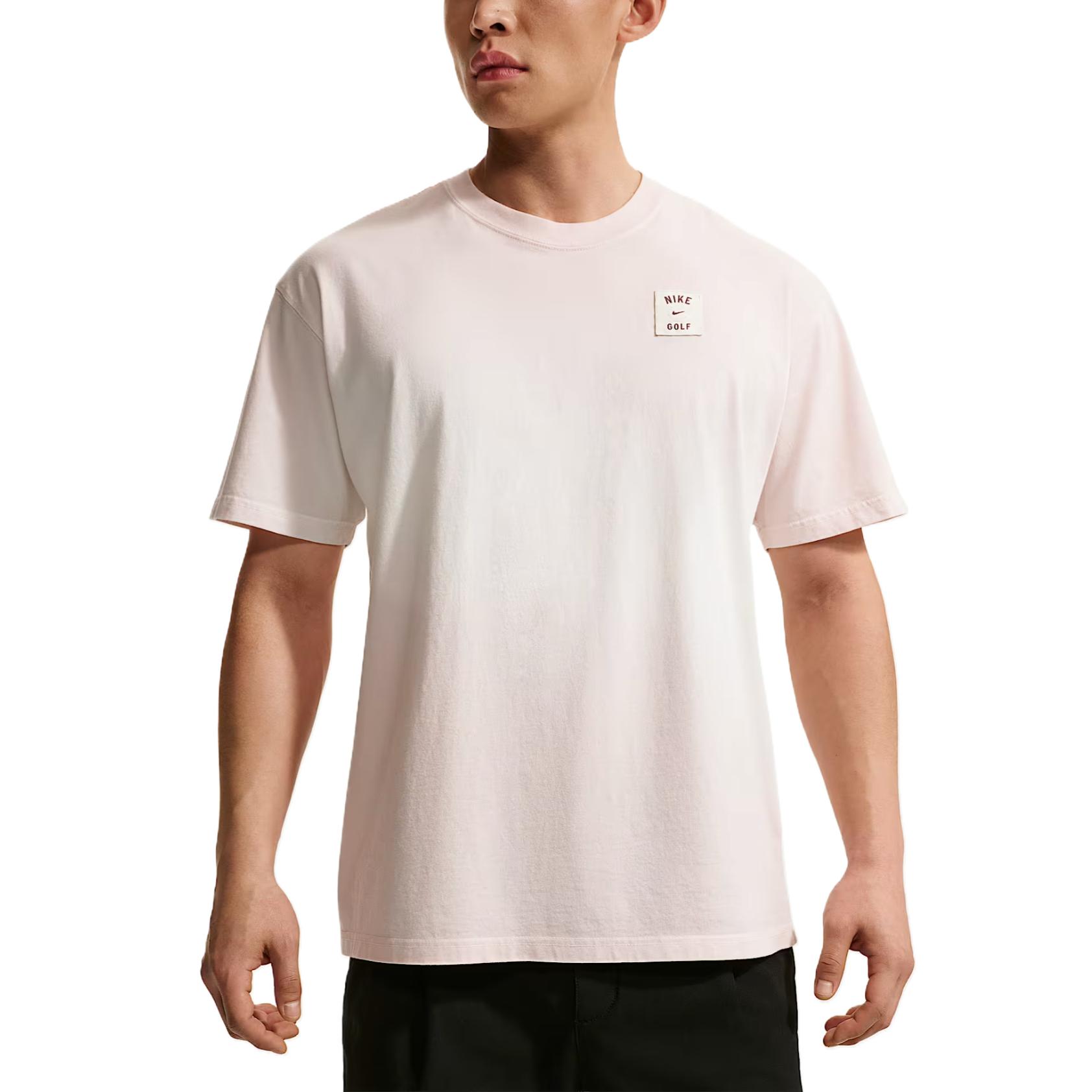 Nike Golf Clothing Men s Sail White/Pearl Powder Crew Neck Moderate IM1358-133 L