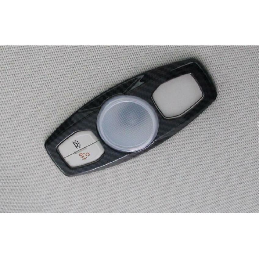 For Ford Focus 2012-2018 ABS Carbon Fiber Roof Rear Reading Light Cover Trim 1X