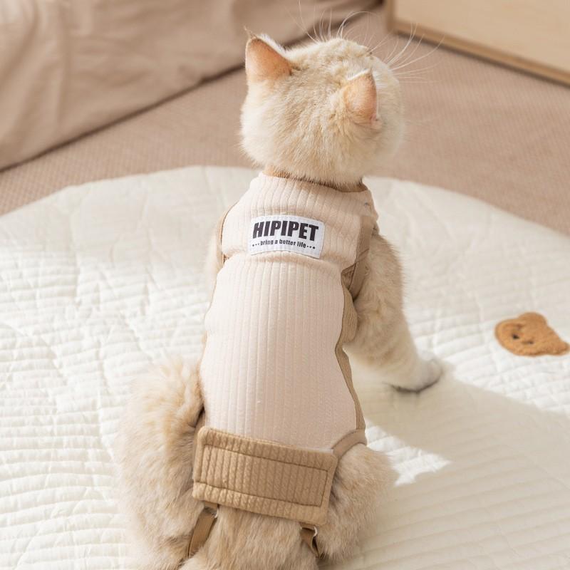 

Костюм для стерилизации кошки, анти-домогательства, кошка-девочка, сокровище-девочка, послеоперационный свитер против вылизывания XL (recommended weight 10-7 kg)