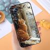 Cute cartoon cat illustration For Xiaomi Mi 15 14 13 13T 12 12T 12S 11 11i 11T Pro Ultra Lite 5G Black Soft Phone Case