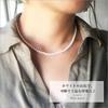 Sakuya Baby Pearl Shell Pearl Long Necklace, White Pearls, 4mm, 42cm, Necklace & Jewelry Case Set (art-ne-442)
