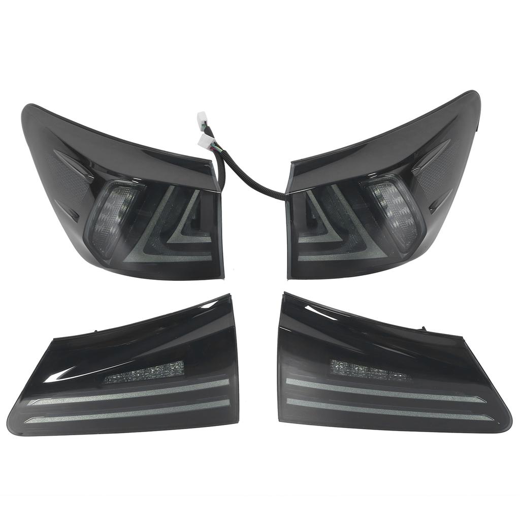 Full LED Tail Lights Smoked Lens IP67 Proof Fit for IS250 IS350 ISF 2006 2013
