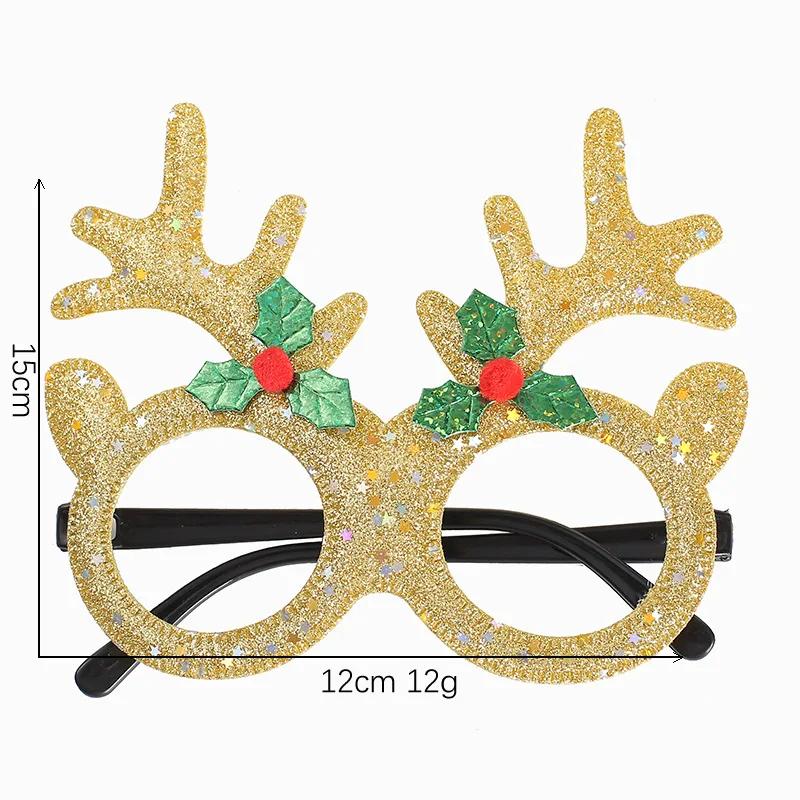 Christmas Glasses Plastic Decorative Glasses Kid Xmax Party Costume Accessory Photo Props Christmas Decoration  Navidad Gift