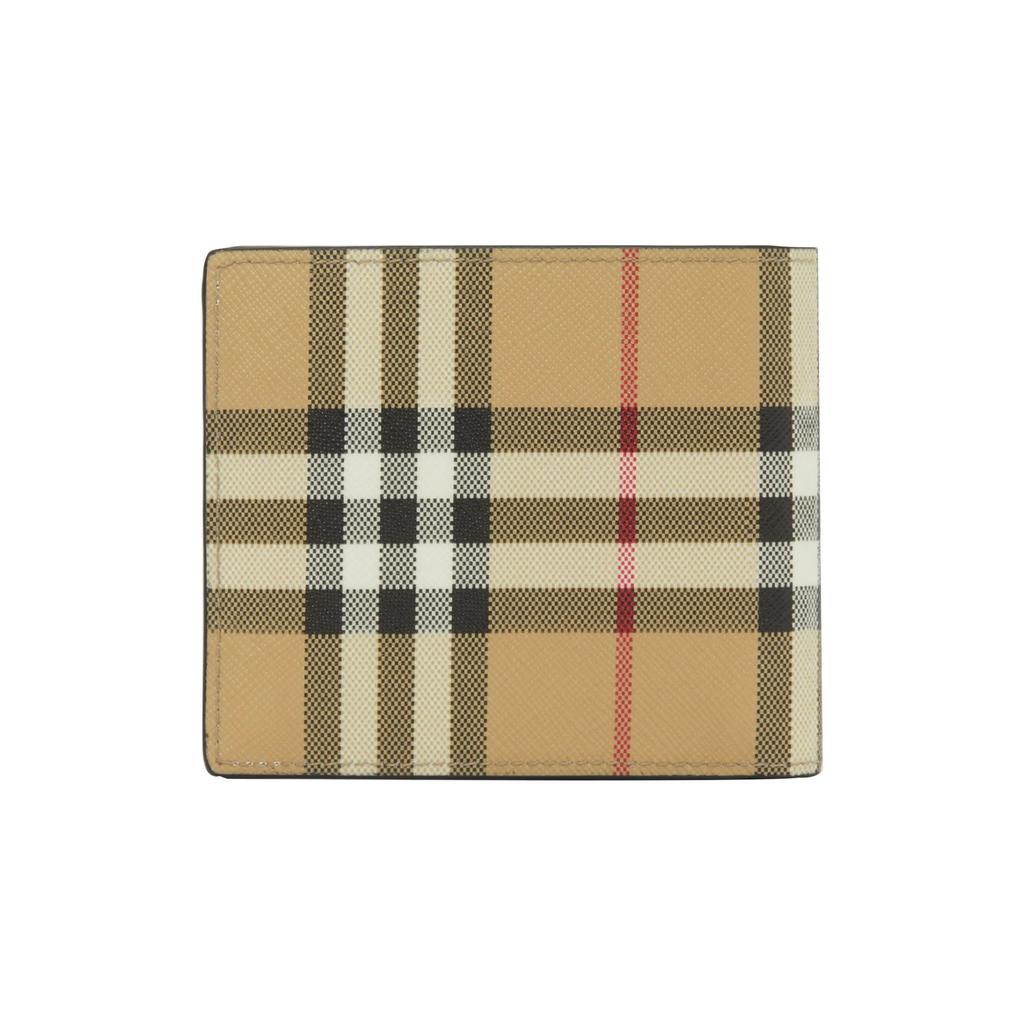Burberry Cotton Wallet Men's Beige (Unisex) Wallets 80579501