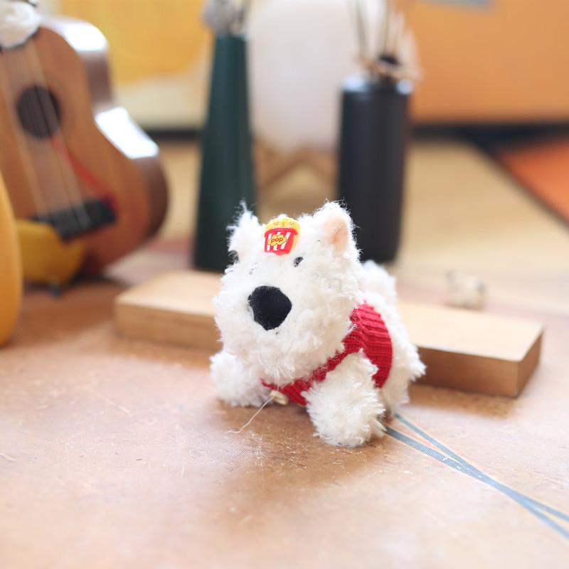 

Плюшевый брелок Вест-хайленд-уайт-терьер, короткий, коллекция игрушек для подвешивания на сумку красный