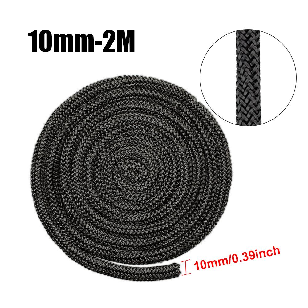 2M Fireplace Sealing Rope 6/8/10/12mm Gasket Cord Stove Door Fireplace Cord High Temperature Woodburner Sealing Rope Replacement