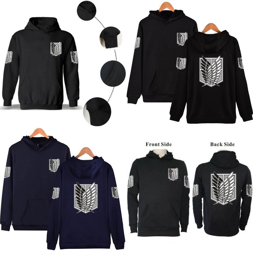 Bluza z kapturem No Kyojin Attack On Titan Wings Przytulny pulower dla najwyższego komfortu**