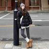 Black Down Cotton-padded Jacket for Women Short Winter Small Person Cotton-padded Jacket Thickened Bread Coat for Women