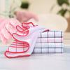6 Pieces Absorbent Checkered Kitchen Towel Rectangular Washcloth Multi-functional Napkin  Home