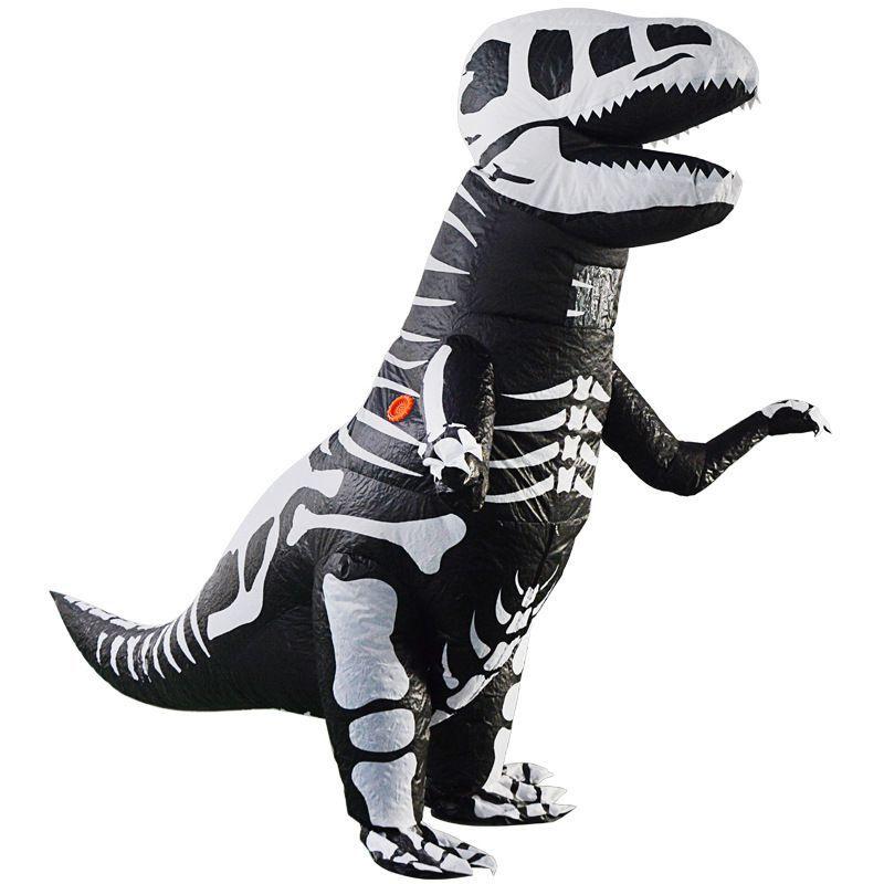 

Fantastic Inflatable Dinosaur Costume For Adults And Kids Cosplay Fun Skelekon,Kids(Height 130-150cm)