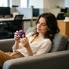 Juguete Cubo Clicker para Alivio del Estrés Portátil Cubo de Relajación Anti-Ansiedad Hogar Oficina Cubo Silencioso Calmante Juguete Sensorial
