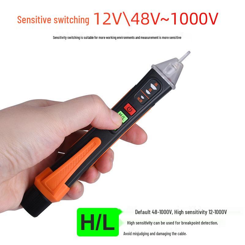 

Розумна ручка-тестер напруги NJTY T02A, безконтактна індукція з виявленням фази/нейтралі та тестом точки розриву T02A-English Version