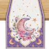 Heat Insulation Ramadan Table Runner Anti-slip Moon Table Runner New Table Cover  Eid Al Adha