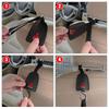 Leather Car Seat Back Hooks Portable Hanging Bag Rack For Mitsubishi ASX Lancer L200 Pajero Sport Attrage Mirage Eclipse