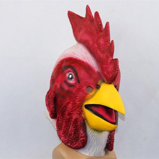 New Zodiac Rooster Mask Rooster headgear, latex chicken headgear, party performance, artistic prank