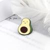 Cute Green Avocado Pins Cartoon Funny Lovely Heart Brooch Enamel Badge Jewelry Gifts for Kids Friends Clothes Denim Backpack Pin