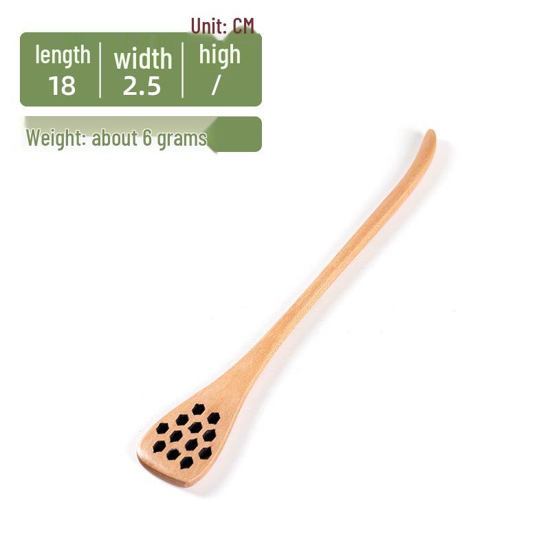 Japanese Wood Long Handle Honey & Coffee Stirring Spoon