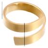 European and American Popular Jewelry Jewelry Niche High End Geometric Irregular Ring Glossy Titanium Steel Ring