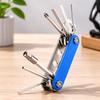 Bicycle Repair Tool Kit, MultiFunction Folding Bike and Wrench Set for Tire Patching